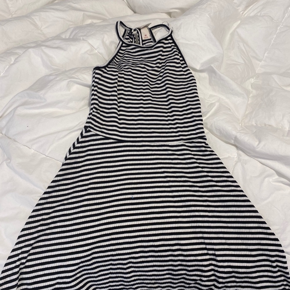 black and white dress